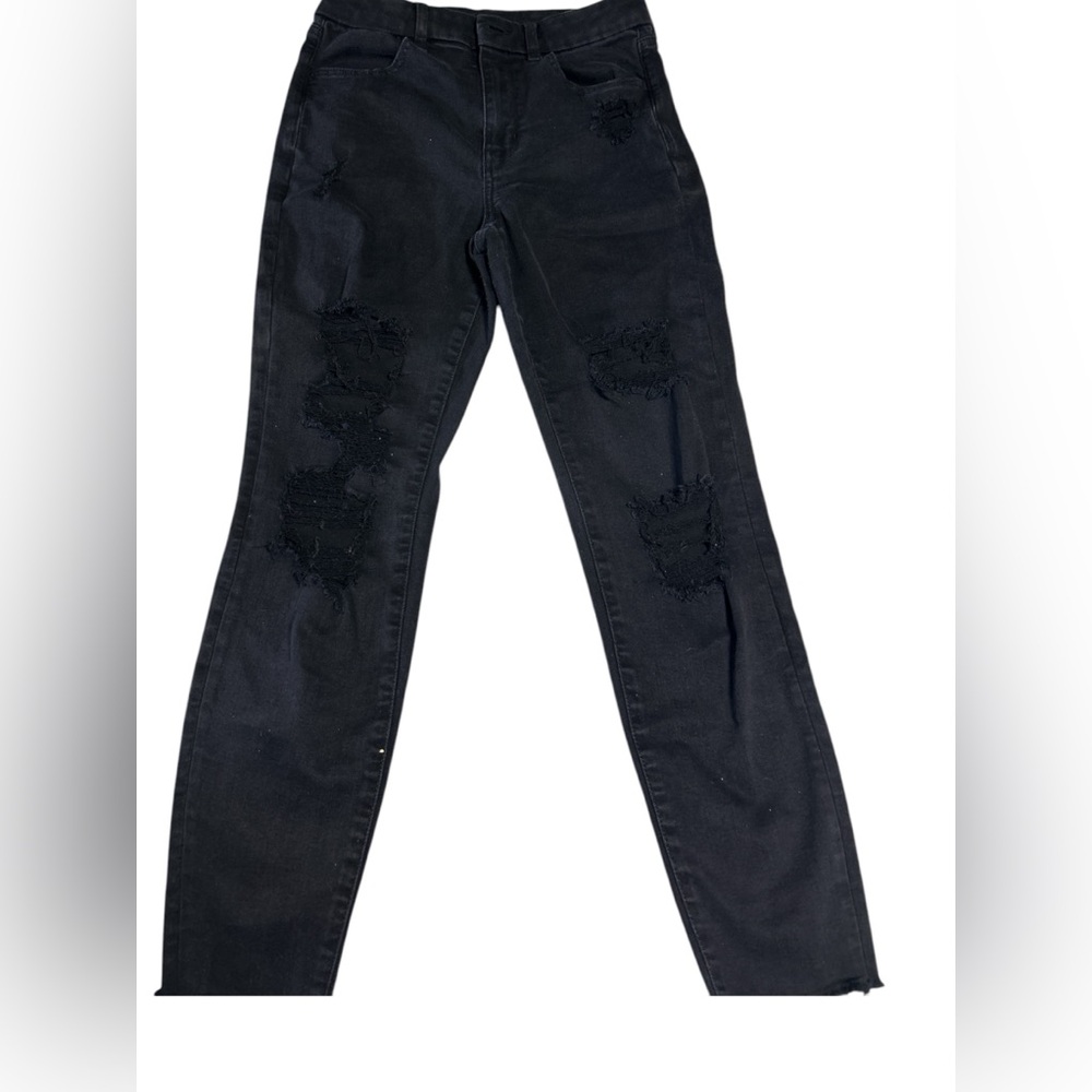 American Eagle Distressed Cropped Ankle Skinny Jeans
